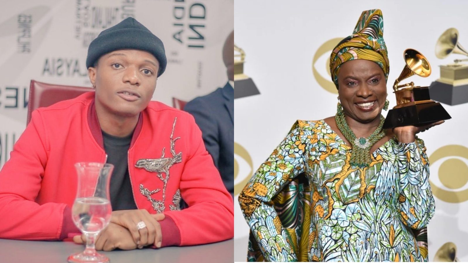 Wizkid and Angelique Kidjo