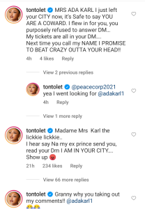 Tonto Dikeh's comments